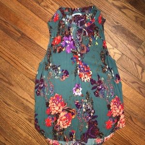 Pink Clover floral tank top XL